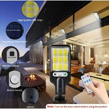 Evim Mabedim Solar Güneş Enerjili LED Bahçe AYDINLATMA,120 Ledli Su Geçirmez