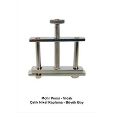 Mohr Pensi - Vidalı / Çelik (Nikel Kaplama) - Büyük Boy