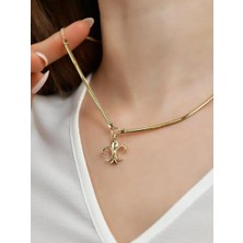 Goldium 14 Ayar Altın Zambak Kolye