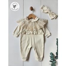 Baharda Nova %100 Pamuk Kız Bebek Uzun Kollu Mevsimlik Tulum