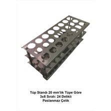 Tüp Sporu 20’li Tüpe Göre - 3x8 Sıralı: 24 Delikli - Paslanmaz Çelik