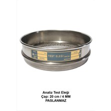 Atel-San Analiz Test Eleği - Çap: 20 cm / 4 mm / PASLANMAZ