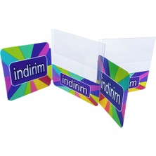 Renkli Indirim Kulakçığı (Pakette 10 Adet)