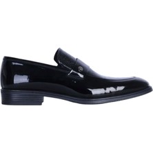 Censay 639 Siyah Rugan %deri Kaucuk Erkek Klasik Ayakkabı