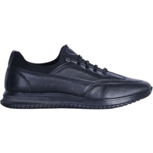 Moda Ayakkabı Berlanty 06 Siyah Erkek Kaucuk Taban Ayakkabı