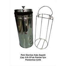 Petri Sterilize Kabı Rafsız Paslanmaz Çelik