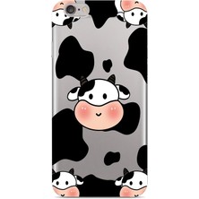 Manitoba Iphone 6/6s Uyumlu Baskılı Yumuşak Silikon Şeffaf Telefon Kılıfı