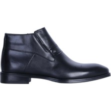 Censay 116 Siyah %100 Deri Erkek Bot Ayakkabı