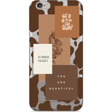 Manitoba Iphone 6 Plus / 6s Plus Uyumlu Baskılı Yumuşak Silikon Şeffaf Telefon Kılıfı