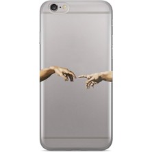 Manitoba Iphone 6/6s Uyumlu Baskılı Yumuşak Silikon Şeffaf Telefon Kılıfı