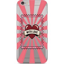 Manitoba Iphone 6/6s Uyumlu Baskılı Yumuşak Silikon Şeffaf Telefon Kılıfı