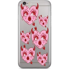 Manitoba Iphone 6/6s Uyumlu Baskılı Yumuşak Silikon Şeffaf Telefon Kılıfı