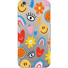 Manitoba Iphone 6 Plus / 6s Plus Uyumlu Baskılı Yumuşak Silikon Şeffaf Telefon Kılıfı