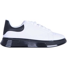 Moda Ayakkabı23 Moda Ayakkabı 2541 Beyaz-Siyah Erkek Spor Ayakkabı