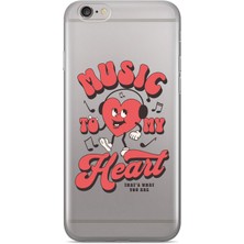 Manitoba Iphone 6 Plus / 6s Plus Uyumlu Baskılı Yumuşak Silikon Şeffaf Telefon Kılıfı