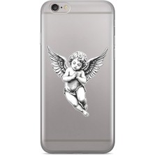 Manitoba Iphone 6 Plus / 6s Plus Uyumlu Baskılı Yumuşak Silikon Şeffaf Telefon Kılıfı