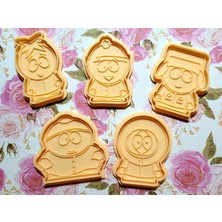 ADA 3D South Park Cartman Kenny Kyle Stan Butters Karakterli Çizgi Dizi Kurabiye Kalıbı Seti