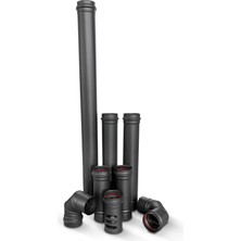 İfyıl Pelet Soba Ø100 mm Galvaniz Baca Boru Seti