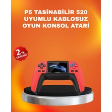 Uzun Pil Ömürlü 520 Oyunlu P5 Retro Konsol