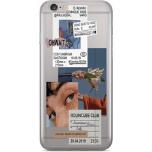 Manitoba Iphone 6/6s Uyumlu Baskılı Yumuşak Silikon Şeffaf Telefon Kılıfı