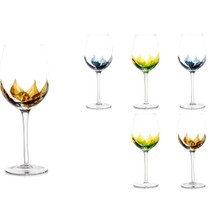 Es Dekor Yaprak Dek 6lı Beyaz Şarap Kadehi Mutfak Bardak Grup