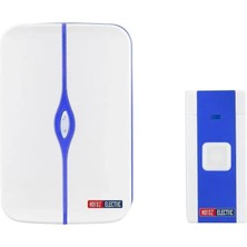 Mons Horoz Kablosuz Kapı Zili Beyaz Mavi Seyyah Kapı Zili 4.5 V Dc Pilli Nero-D