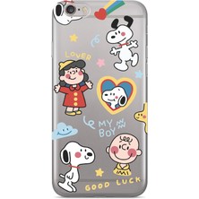 Manitoba Iphone 6/6s Uyumlu Baskılı Yumuşak Silikon Şeffaf Telefon Kılıfı