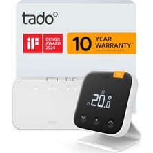 Tado Akıllı Kablosuz Oda Termostatı x – Starter Kit - " %22 Enerji Tasarrufu ve Uygulama & Sesli Kontrol"