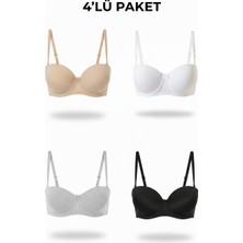 Ebru Silikonlu Destekli Straplez 4'lü Avantajlı Paket