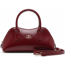 BSR Luisant Parlak Deri Görünümlü Retro El ve Omuz Çantası