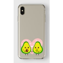 Manitoba Iphone X/xs Uyumlu Baskılı Yumuşak Silikon Şeffaf Telefon Kılıfı