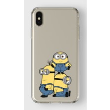 Manitoba Iphone Xs Max Uyumlu Baskılı Yumuşak Silikon Şeffaf Telefon Kılıfı