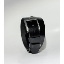 %100 Hakiki Deri Erkek Kemer Siyah 4,5cm