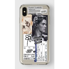 Manitoba Iphone X/xs Uyumlu Baskılı Yumuşak Silikon Şeffaf Telefon Kılıfı