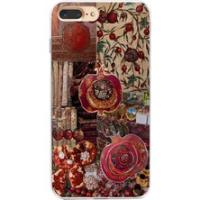 Manitoba Iphone 7 Plus / 8 Plus Uyumlu Baskılı Yumuşak Silikon Şeffaf Telefon Kılıfı