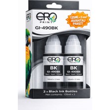 Ero Print Canon Pixma G2400 Siyah Muadil Mürekkep 135ML X 2'li Avantaj Paket