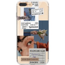 Manitoba Iphone 7 Plus / 8 Plus Uyumlu Baskılı Yumuşak Silikon Şeffaf Telefon Kılıfı
