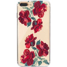 Manitoba Iphone 7 Plus / 8 Plus Uyumlu Baskılı Yumuşak Silikon Şeffaf Telefon Kılıfı