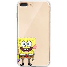 Manitoba Iphone 7 Plus / 8 Plus Uyumlu Baskılı Yumuşak Silikon Şeffaf Telefon Kılıfı