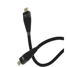 Linktech K690 100W Type-C To Type-C 1.2m Hızlı Örgü Data ve Şarj Kablosu