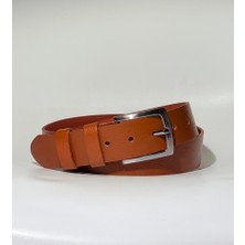%100 Hakiki Deri Erkek Kemer Taba 4cm