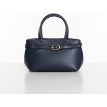 BSR Luisant Kadın Deri Görünümlü Küçük Boy Toka Detaylı El ve Omuz Çantası