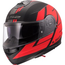 Ls2 Strobe 2 Code Mat Siyah-Kırmızı Kask
