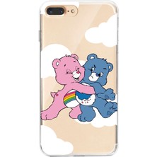 Manitoba Iphone 7 Plus / 8 Plus Uyumlu Baskılı Yumuşak Silikon Şeffaf Telefon Kılıfı