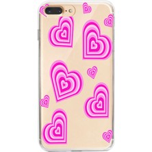 Manitoba Iphone 7 Plus / 8 Plus Uyumlu Baskılı Yumuşak Silikon Şeffaf Telefon Kılıfı