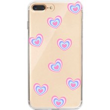 Manitoba Iphone 7 Plus / 8 Plus Uyumlu Baskılı Yumuşak Silikon Şeffaf Telefon Kılıfı