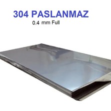 Deep Makina Paslanmaz Levha, 304 Kalite Sac Malzeme, 0.4 mm Kalınlığında, 'sıyırıcı, Rulo, Sentil, Şim'  0.4 x 345 x 990 mm
