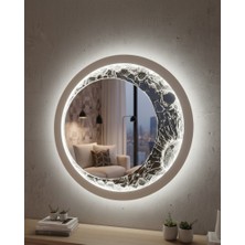 Aydora Atölye LED Aydınlatmalı Ay Desenli Ayna