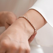 Goldium Şık Toplu Tasarım Altın Bileklik