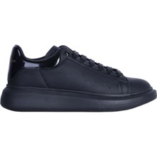 Moda Ayakkabı23 Moda Ayakkabı BST-150 Siyah Deri Comfortable Erkek Sneaker Ayakkabı